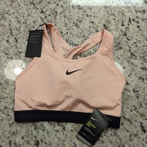 NWT Pink Nike Swoosh Sports Bra Sz Medium